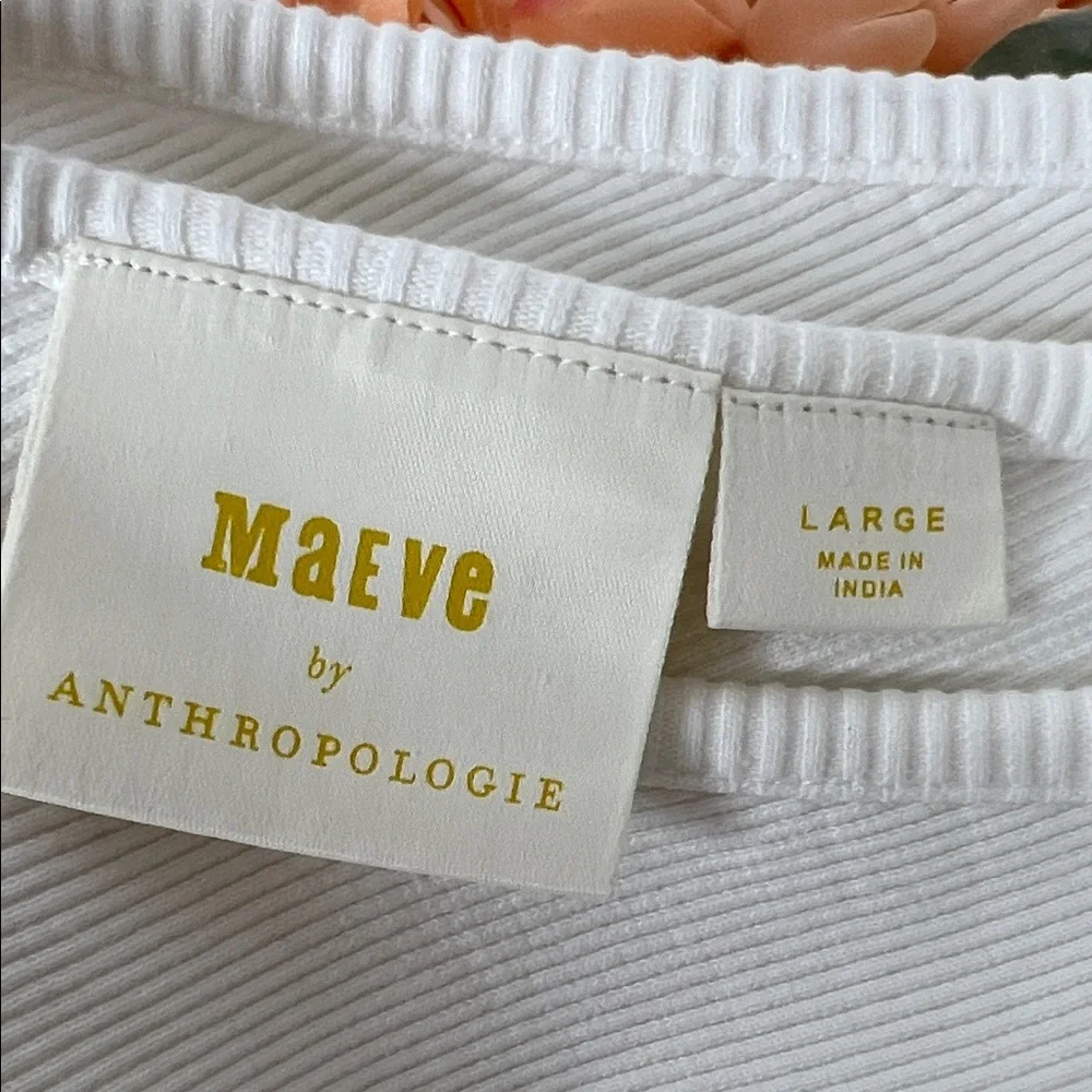 Anthropologie Maeve Puff-Sleeved Top Size Large